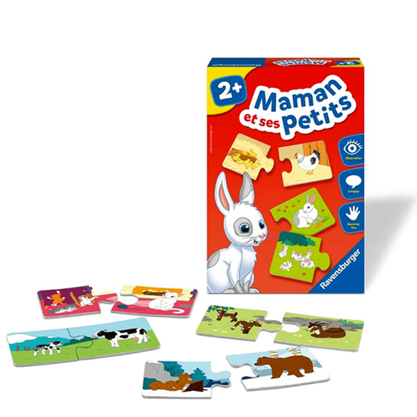 JOUET - PUZZLE MAMAN ET SES PETITS REF 8022F-2.
