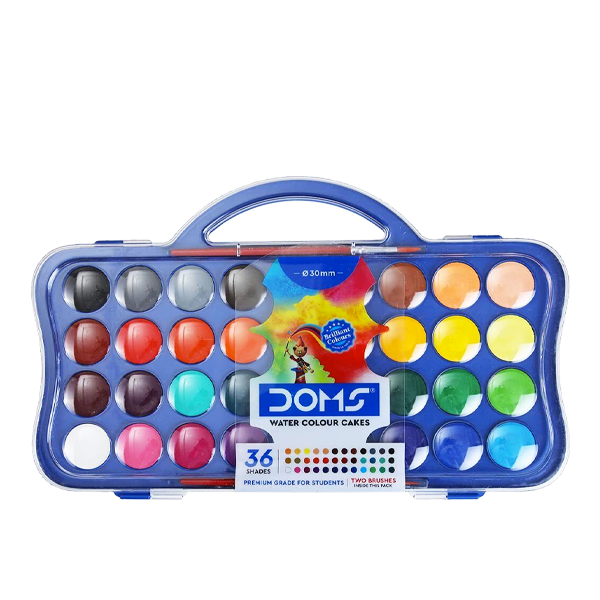 AQUARELLE DOMS DE 36 COULEURS 23MM NO.7429.