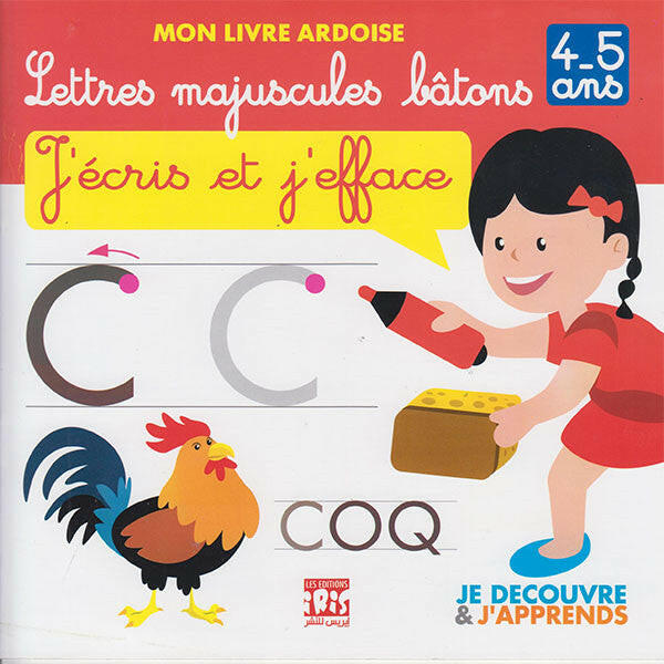 Mon Livre Ardoise - Lettres Majuscules Bâtons.