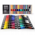 Liquitex - Basics - Boîte de 36 Couleurs Acryliques - 36x22 ml.
