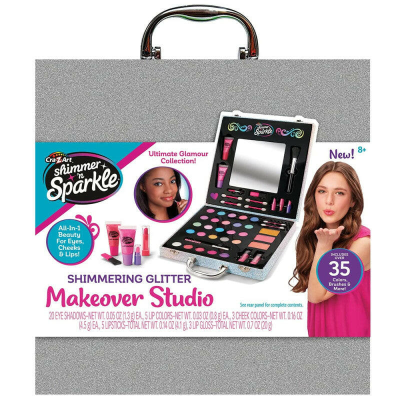 Shimmering Glitter Makeover Studio Case.