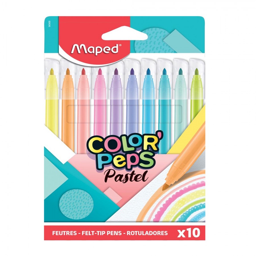 Maped - Feutres Pastel Color'Peps 10pcs