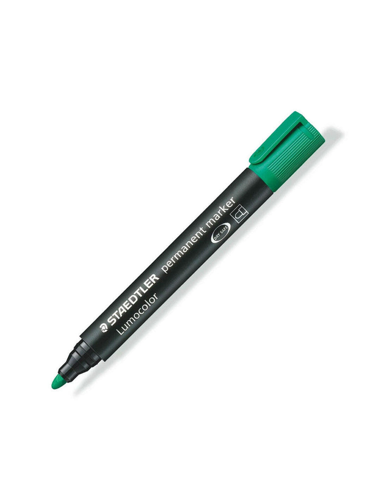 Marqueur Permanent Lumocolor Pointe Ogive, Vert - Staedtler.