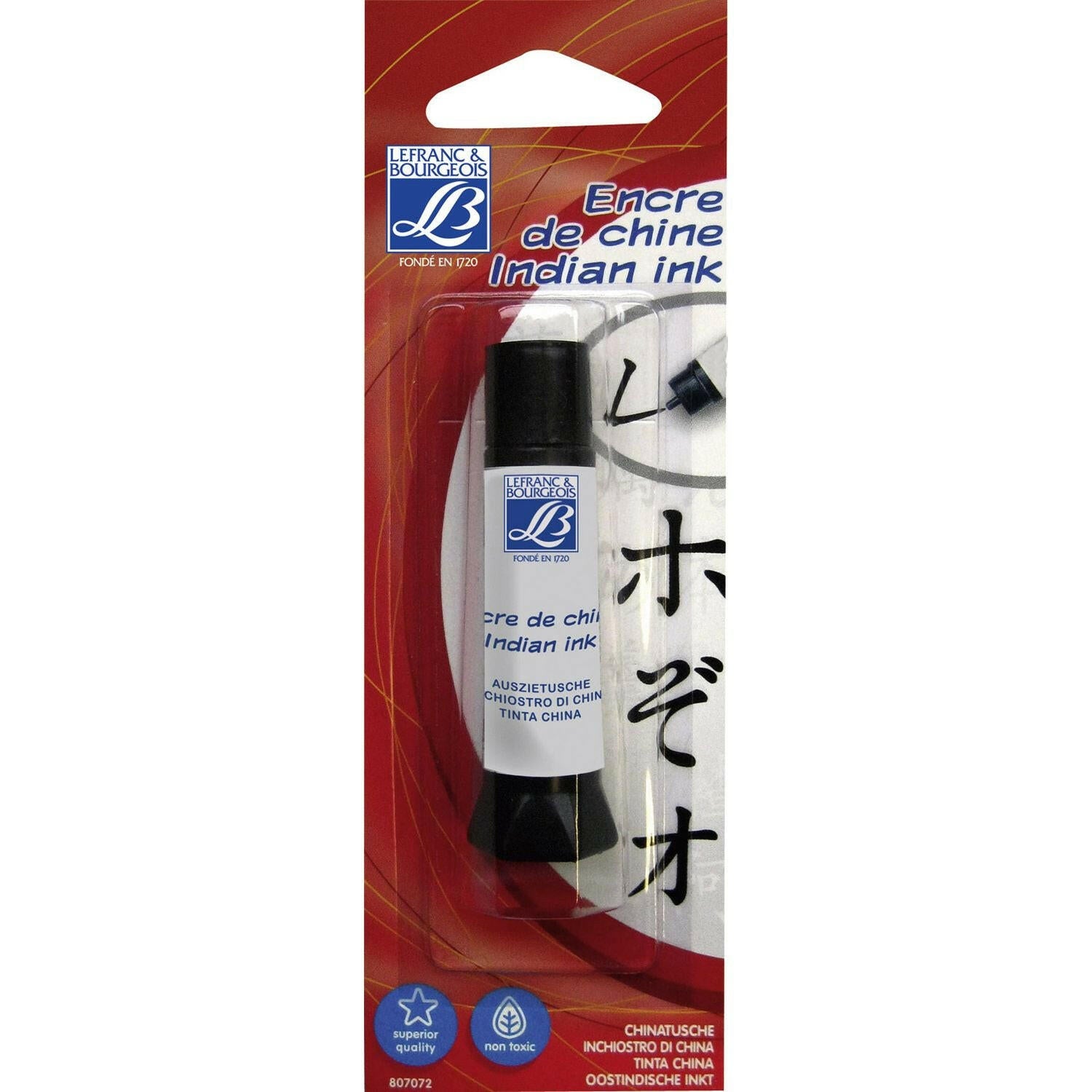 Encre de Chine Lefranc & Bourgeois 8,5ml - réf. 807072.