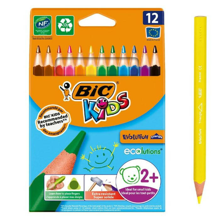 Bic Kids Évolution Triangle Étui 10+2.
