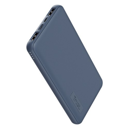 Power Bank 10.000mAh Eco 2x USB + 1x Type-C Bleu Trust Primo.