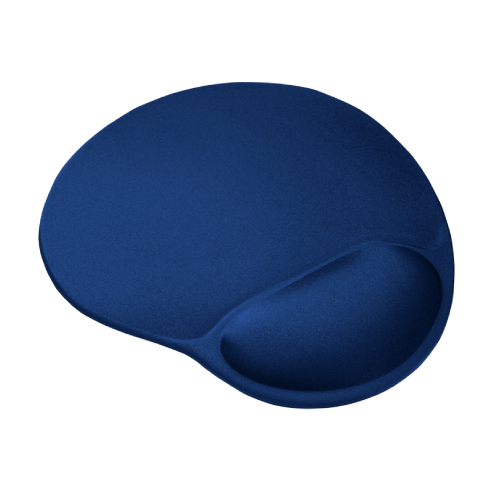 Tapis de Souris Ergonomique avec Repose-Poignet Bleu Trust - Ref 20426-06.