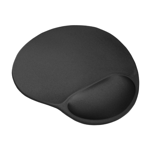 Tapis de Souris Ergonomique avec Repose-Poignet Noir Trust - Ref 16977-06.