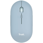 Souris Ultra-Plate Sans Fil Rechargeable Bleu  - Trust.