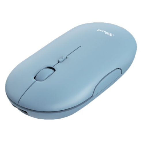 Souris Ultra-Plate Sans Fil Rechargeable Bleu  - Trust.