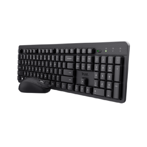 Combo Clavier et Souris Sans Fil AZERTY Trust Ody II - Ref 25023.