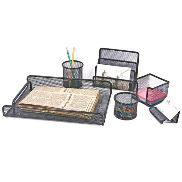 GARNITURE DE BUREAU METAL 6 PCS.