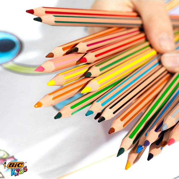 Boite de 24 BIC Kids Crayons de Couleur.