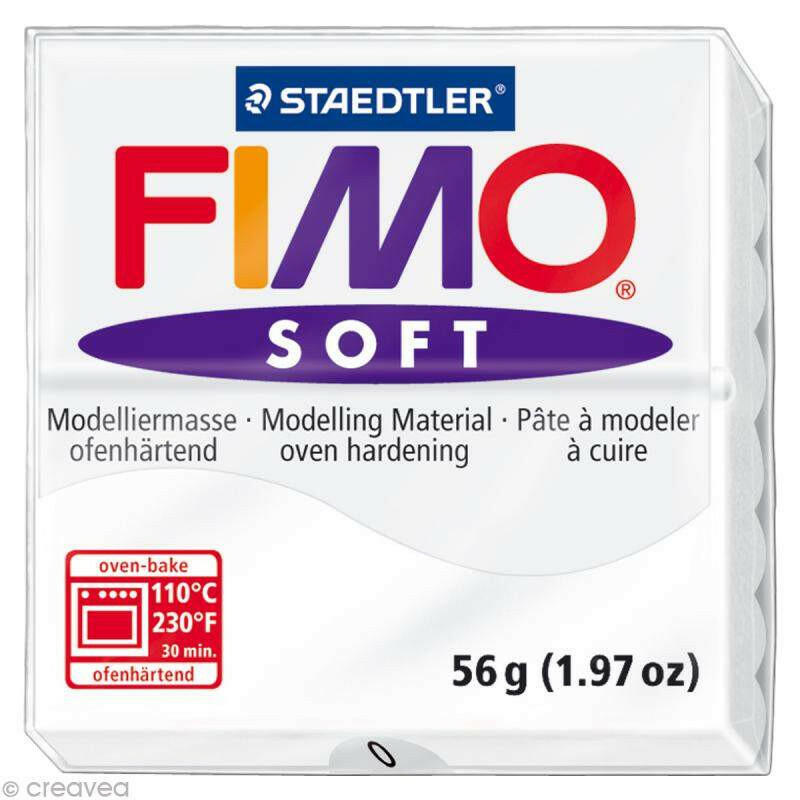 Pâte Cognac Blanc 0 FIMO SOFT STAEDTLER.