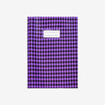 Protège-Cahier En PVC Vichy 17x22 cm - Purple.