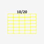 Papier Gomme 10×20 Blanc.