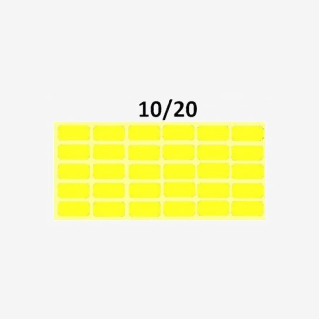 Papier Gomme 10×20 Jaune.
