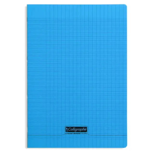 CAHIER POLYPRO CALLIGRAPHE 21*29.7 96P PP BLEU