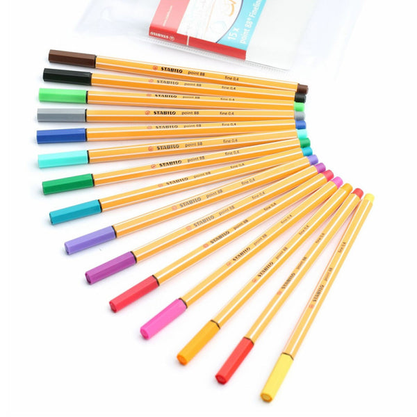Stabilo - Pochette de 18 Mini Stylo-Feutres Fine Point 88