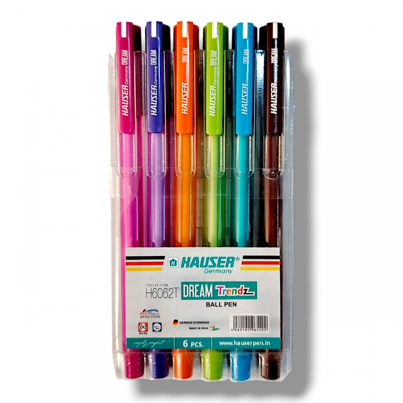 Pochette de 6 Stylos à Bille Hauster Dream Trendz.