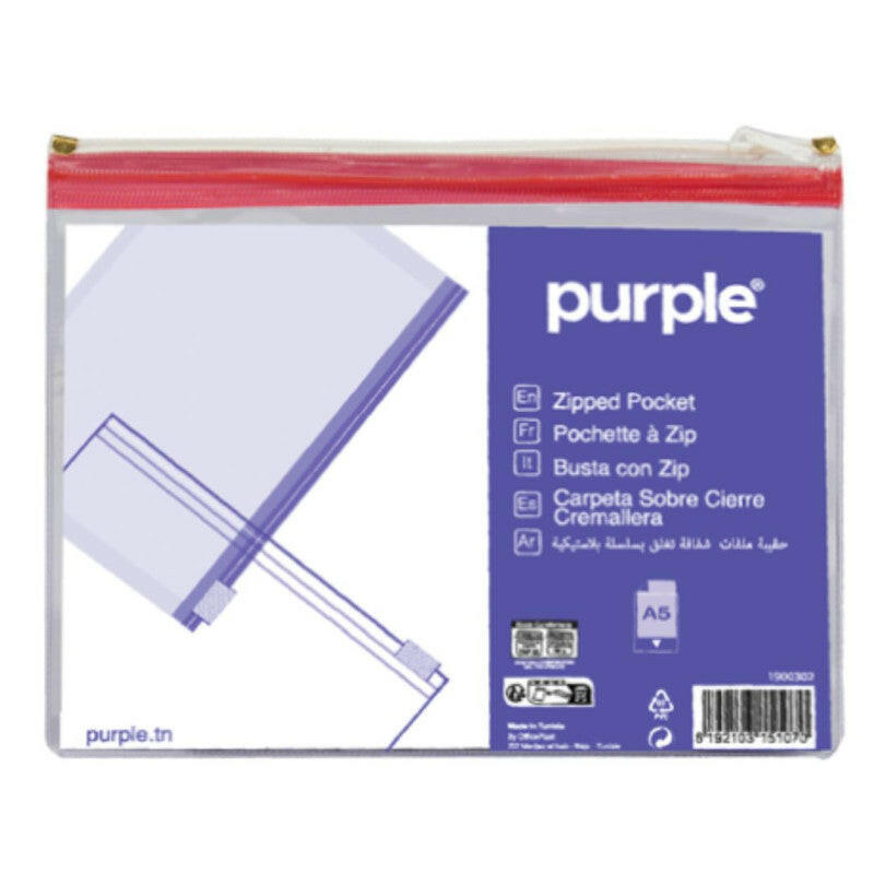 Pochettes À Zip A5 Purple.