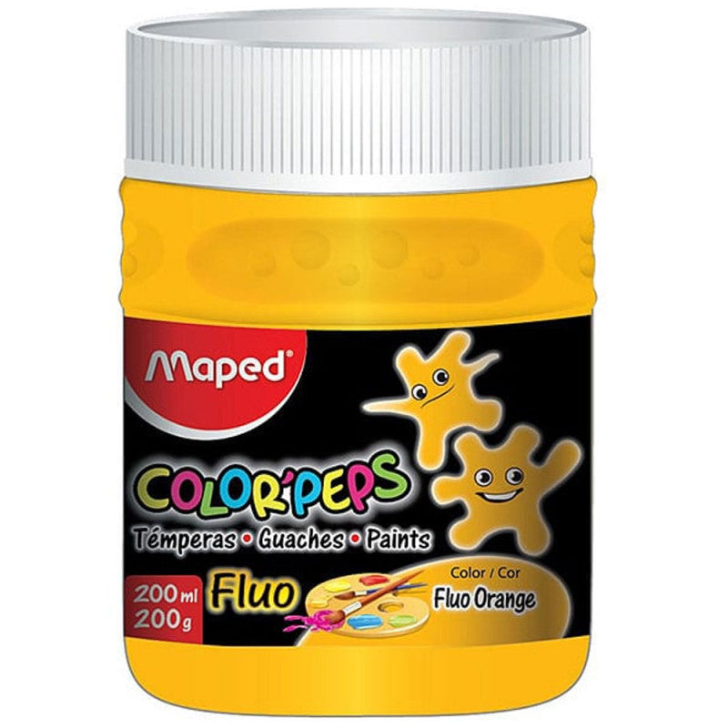 Maped - Pot de Gouache Color'Peps Fluo 200ml