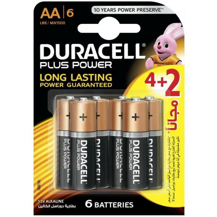 Pile Duracell Plus Power AA 4+2 Offert.