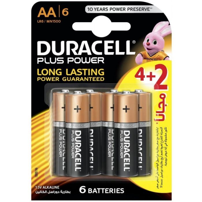 Pile Duracell Plus Power AA 4+2 Offert