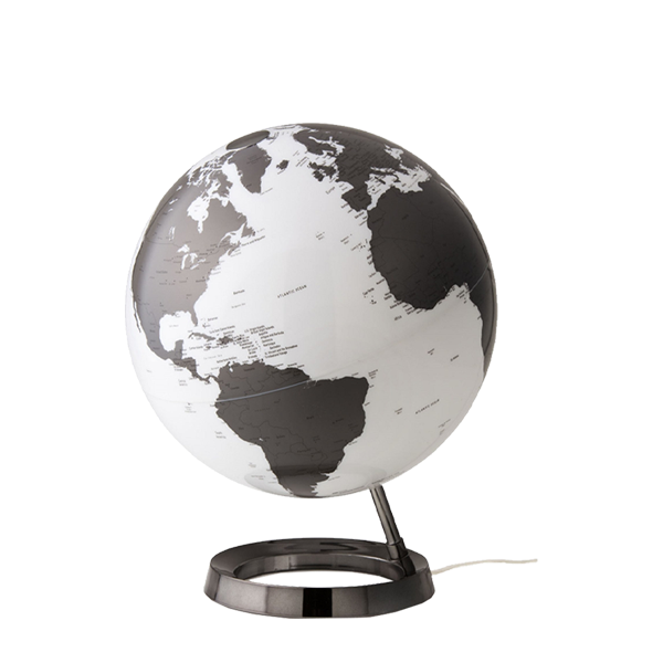 GLOBE 30CM LIGHT ET COLOUR CHARCOAL