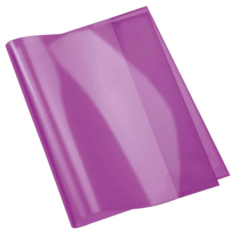 Protège-Cahier En PVC Cristal 17x22 cm - Purple.