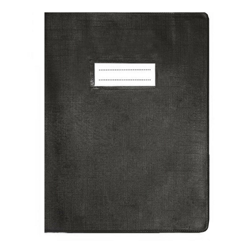 Protège-Cahier En Pvc Lino 17x22, Noir - Purple.