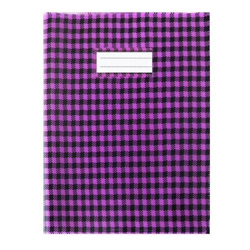 Protège-Cahier en Pvc Vichy A4 - Purple.