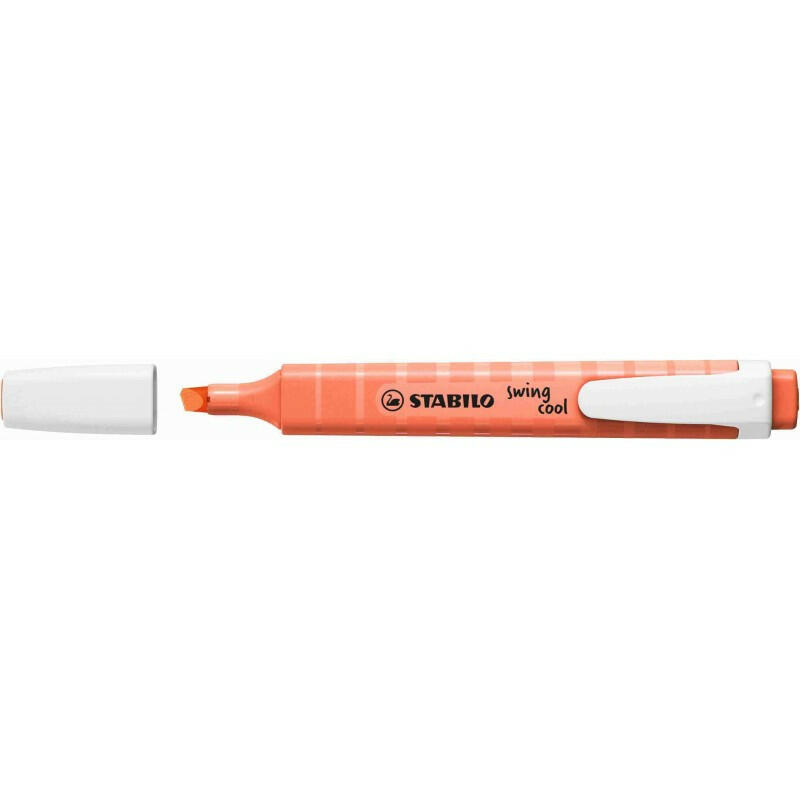 Surligneur Swing Cool – Rouge Corail Stabilo Edition Pastel.