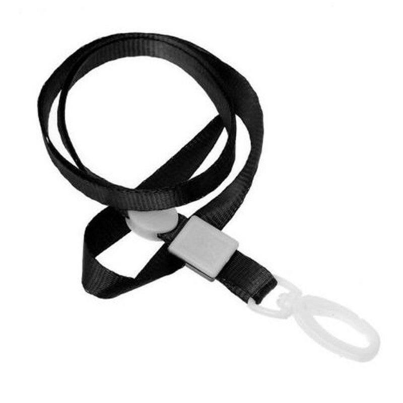 Cordon pour Badge – Pince Métal Noir.