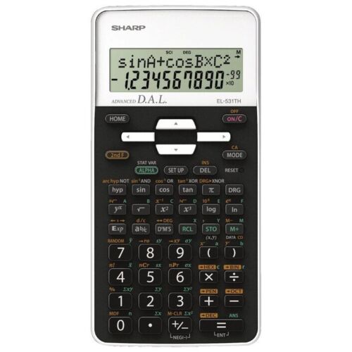 CALCULATRICE SCIENTIFIQUE SHARP EL-531THB-WH