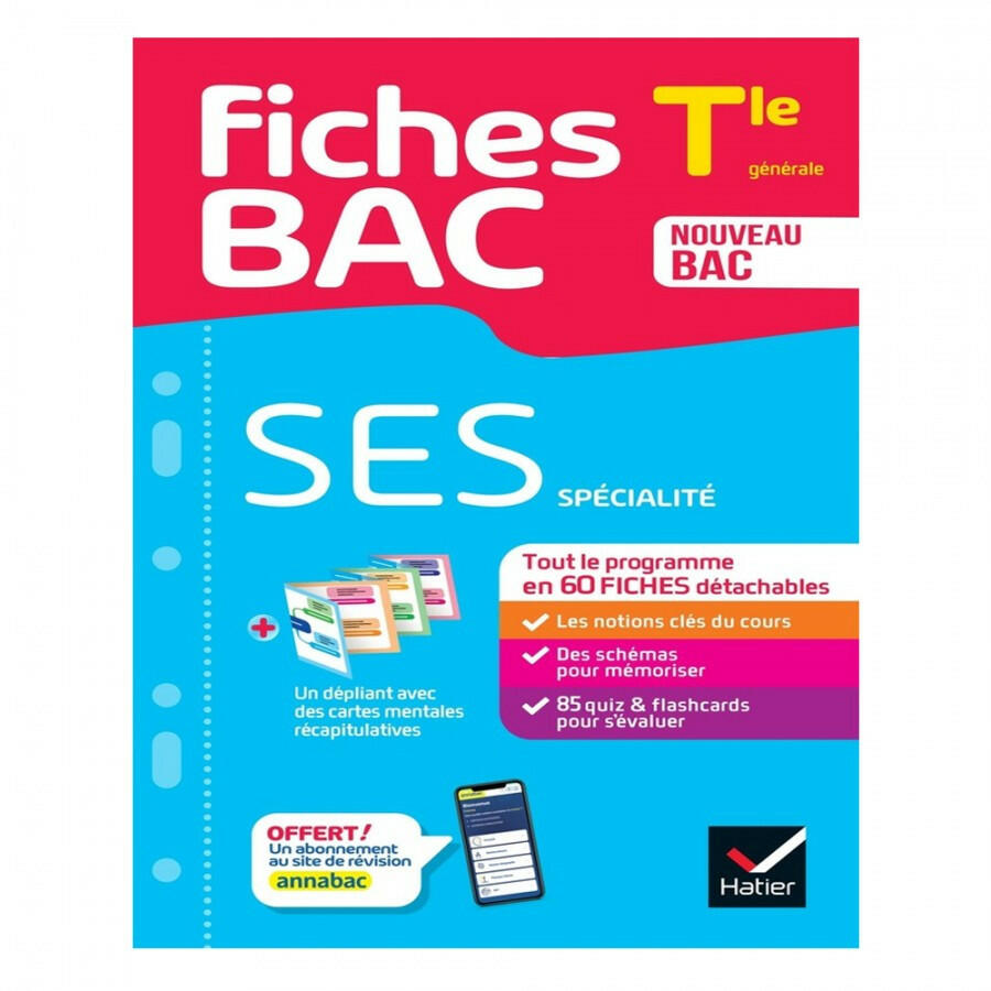 Annales Bac Annabac 2025 - SES Terminale Générale (Spécialité).