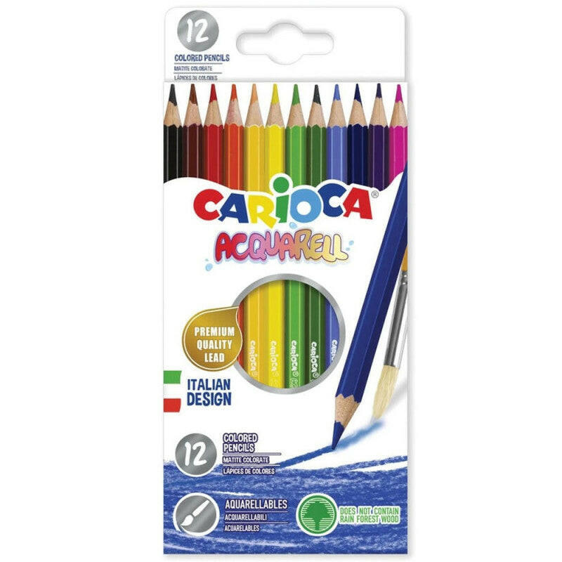Set De 12 Crayons Acquarelle - Carioca.