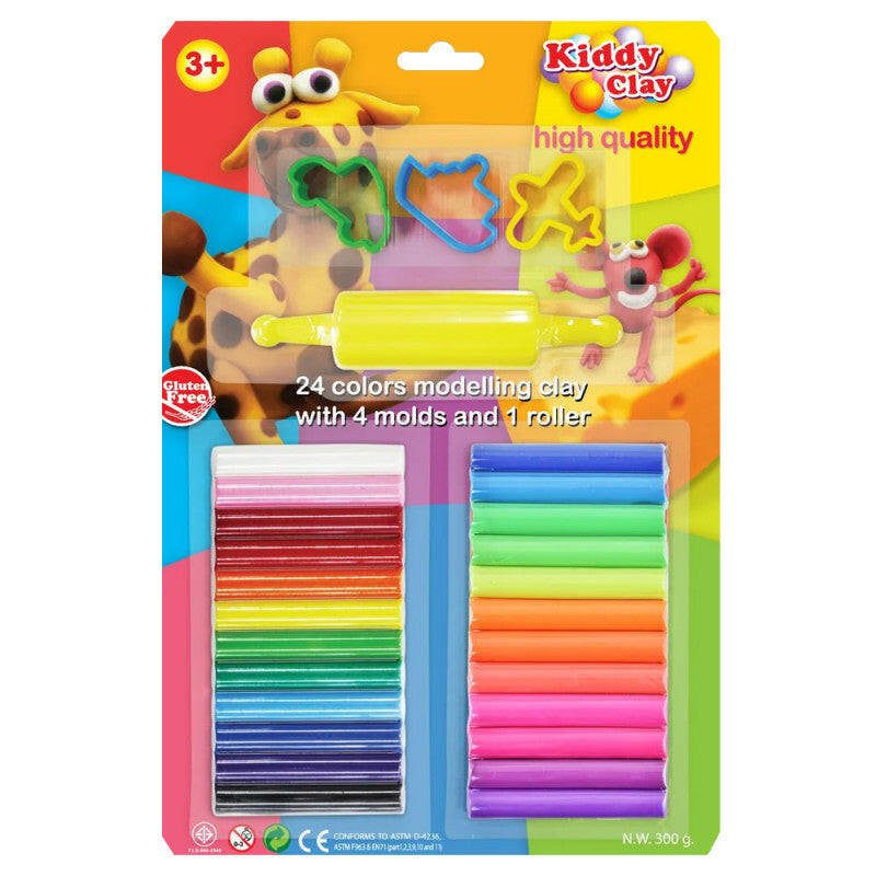 Pâtes à Modeler de 24 Kiddy Clay.