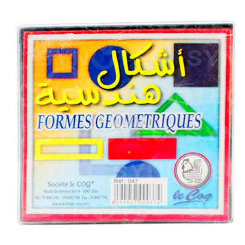 Set de 20 Formes Géométriques en Plastique - Le Coq.