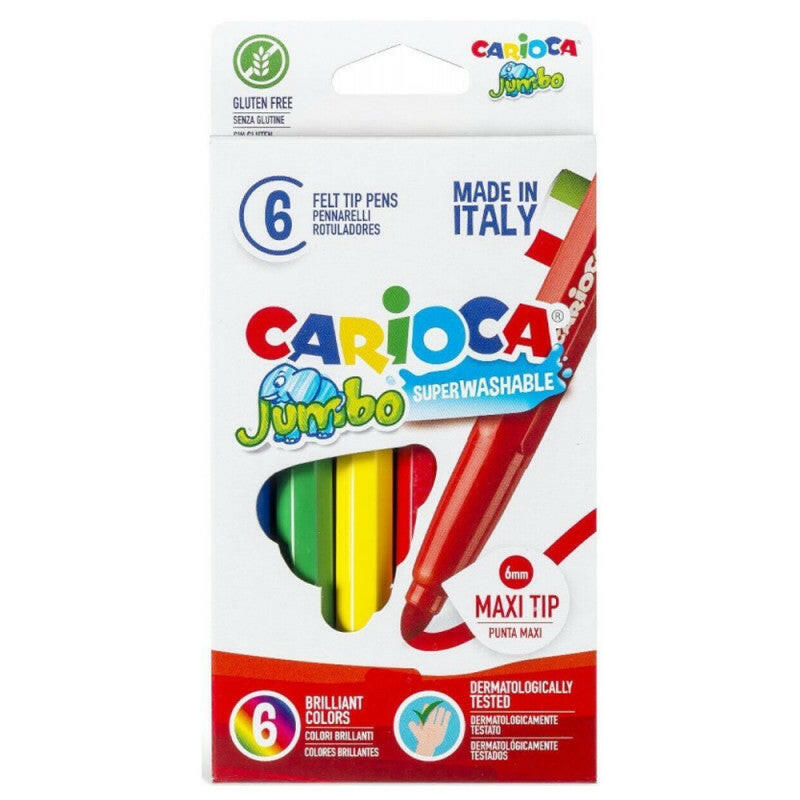 Set De 6 Feutres Maxi Jumbo - Carioca.