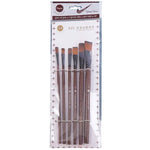 Set de 6 Pinceaux Plat Professionnel - Amz.