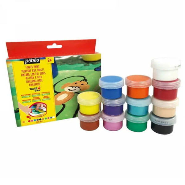 Set Peinture Gouache Aux Doigts Enfant, Tactilcolor - Pébéo.