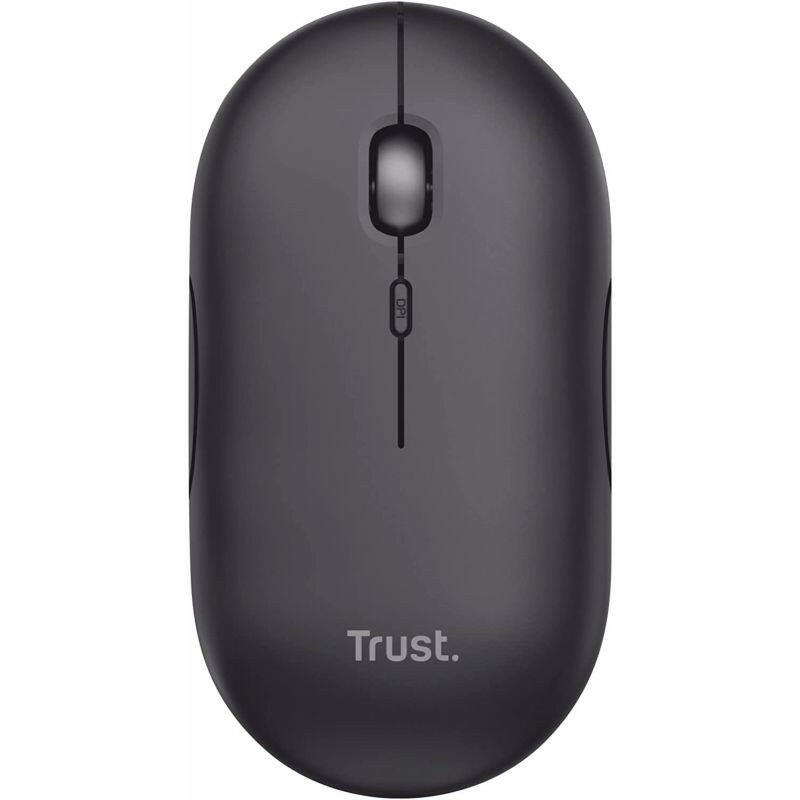 Souris Ultra-Plate Sans Fil Rechargeable Noir - Trust.