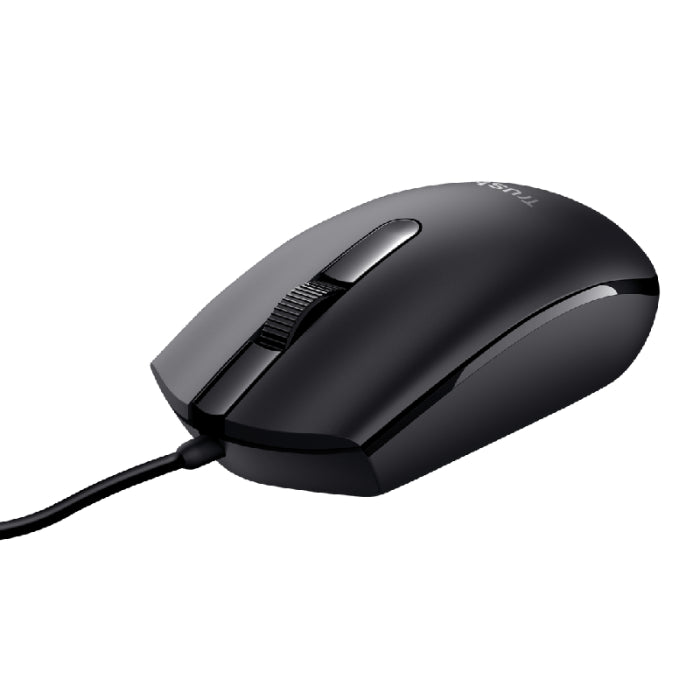Souris Filaire à 3 Boutons USB Noir Trust Basi - Ref 24271.