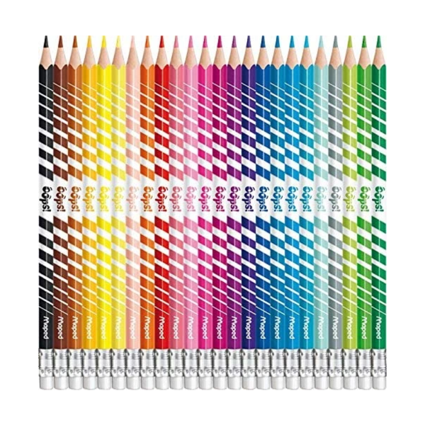 Maped - Pochette de 24 Crayons Couleur Effac Color’Peps Oops.