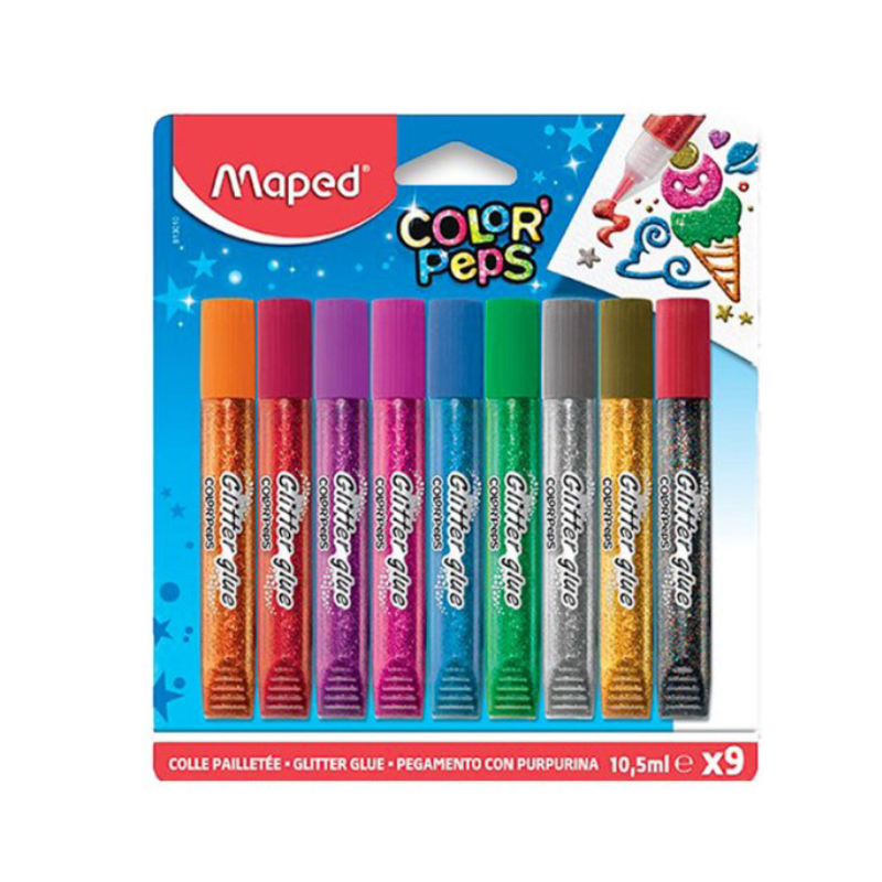 Maped - Colle Glitter en Poche de 9