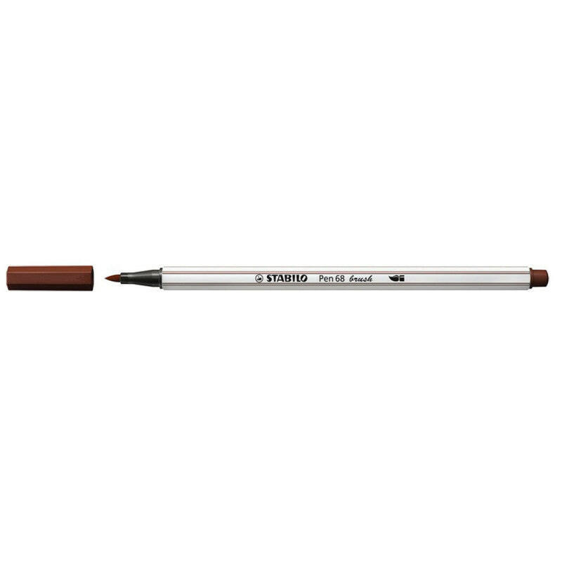 Stabilo Pen 68 Brush Marron.