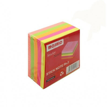 STICK NOTE 5 COULEURS 76*76 PAQ320 T9.