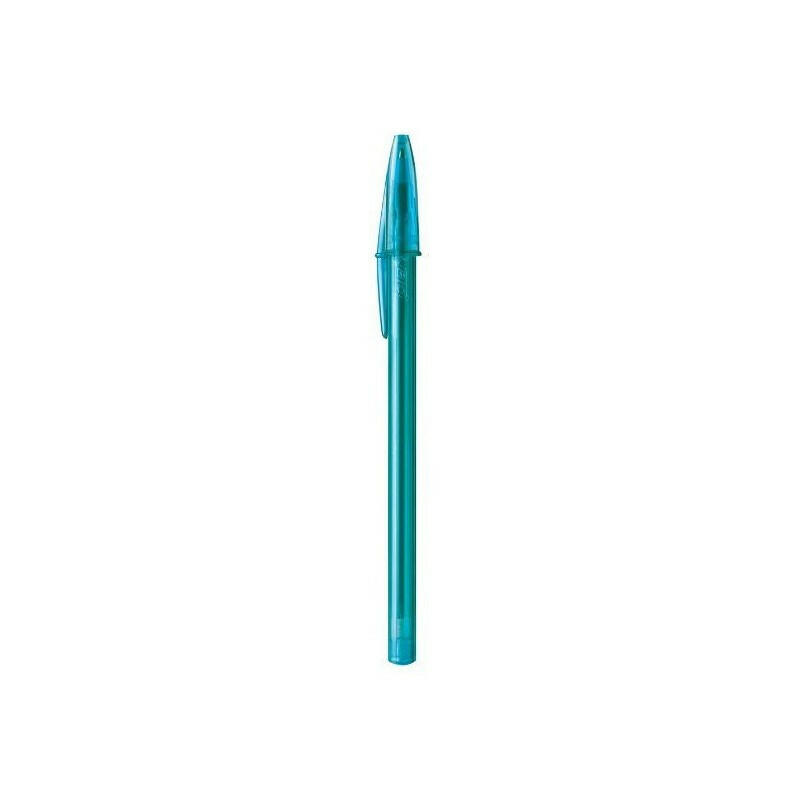 BIC - Boite de 12 Stylos à Bille Cristal Fashion (Turquoise).