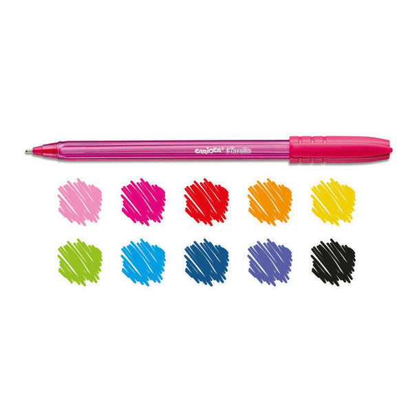 Pack de 10 Stylos de Couleur Fiorella - Carioca.